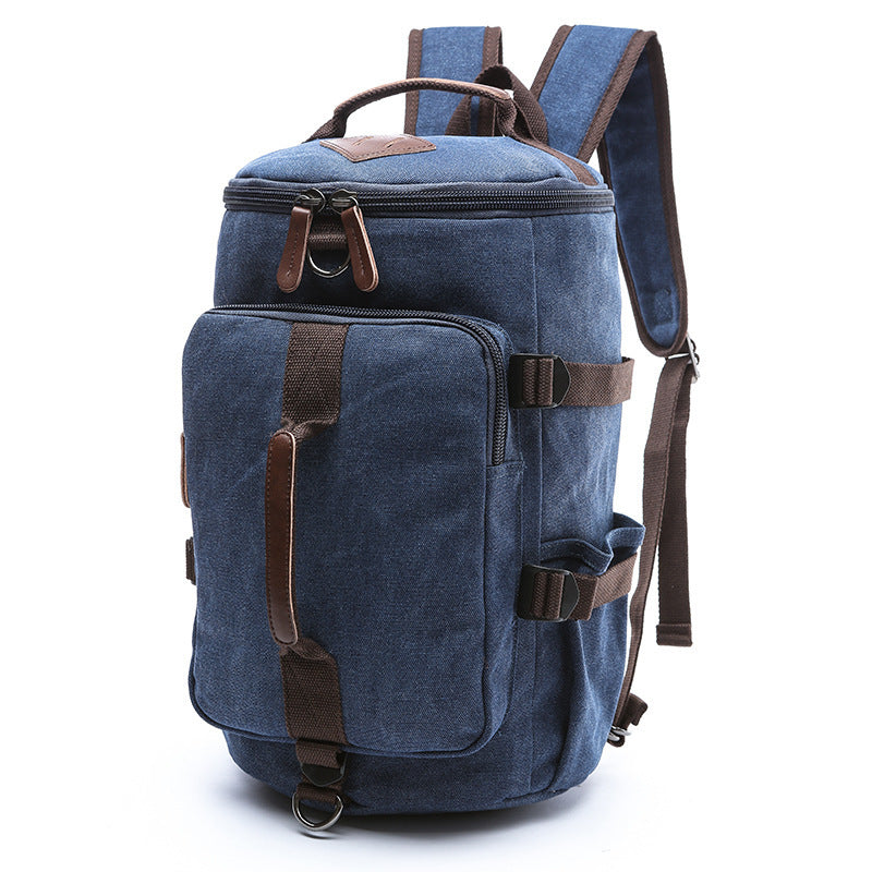 Cylinder leisure backpack computer bag