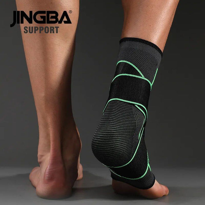 Protective Ankle Brace for Sports with Compression Nylon Strap