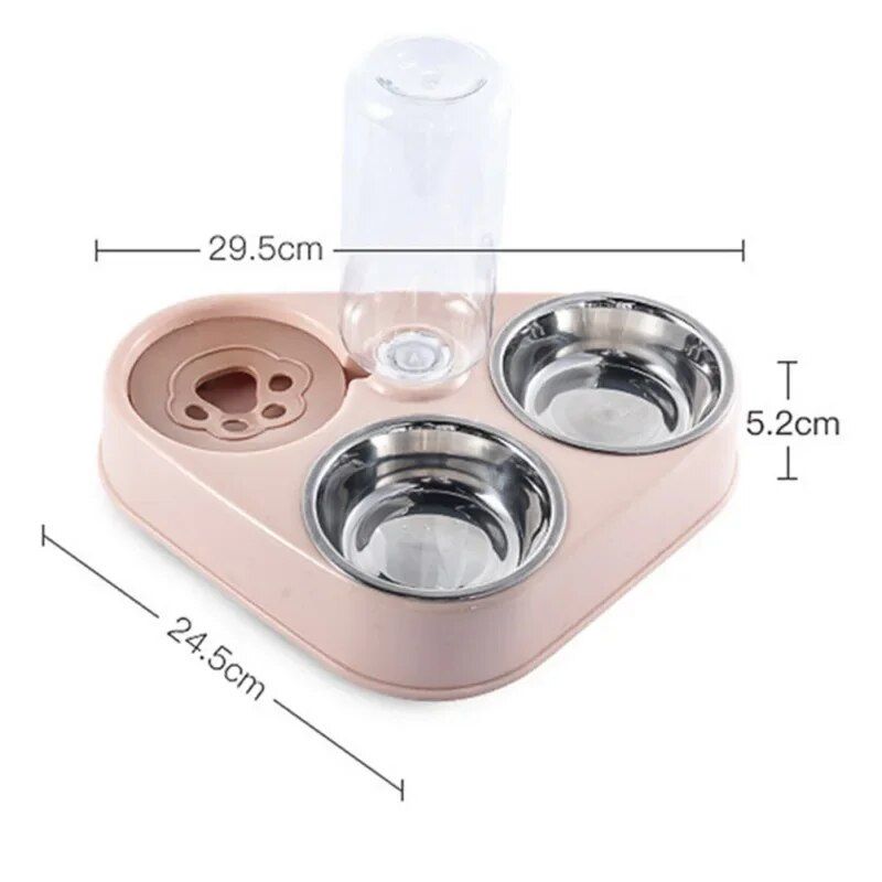 3 in 1 Pet Dog Feeder Bowl