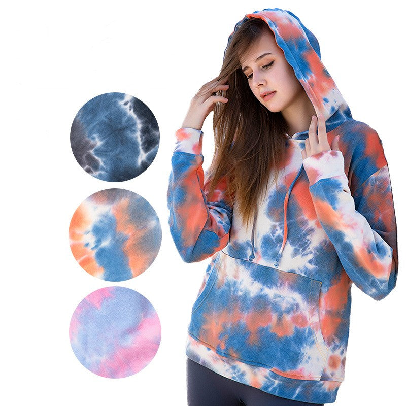 Women's Cotton Tie Dyed Sweater Coat