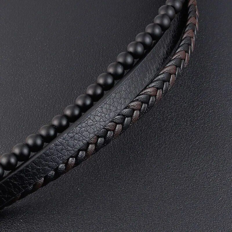 High-Quality Men's Classic Leather Bracelet