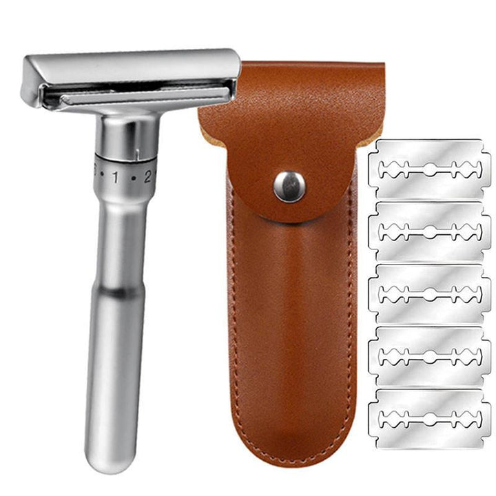 Adjustable Zinc Alloy Safety Razor for Men