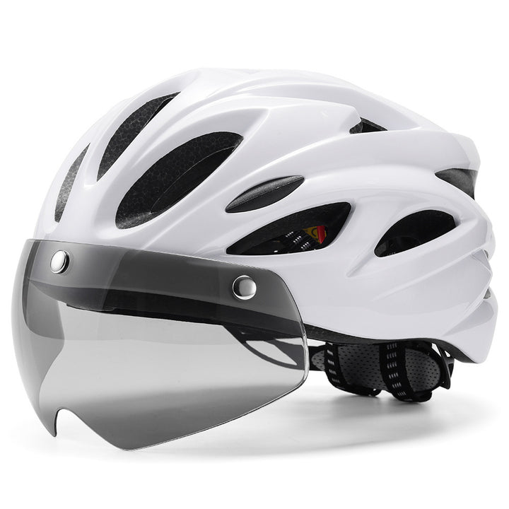 Bicycle Riding Protective Helmet Belt Goggles