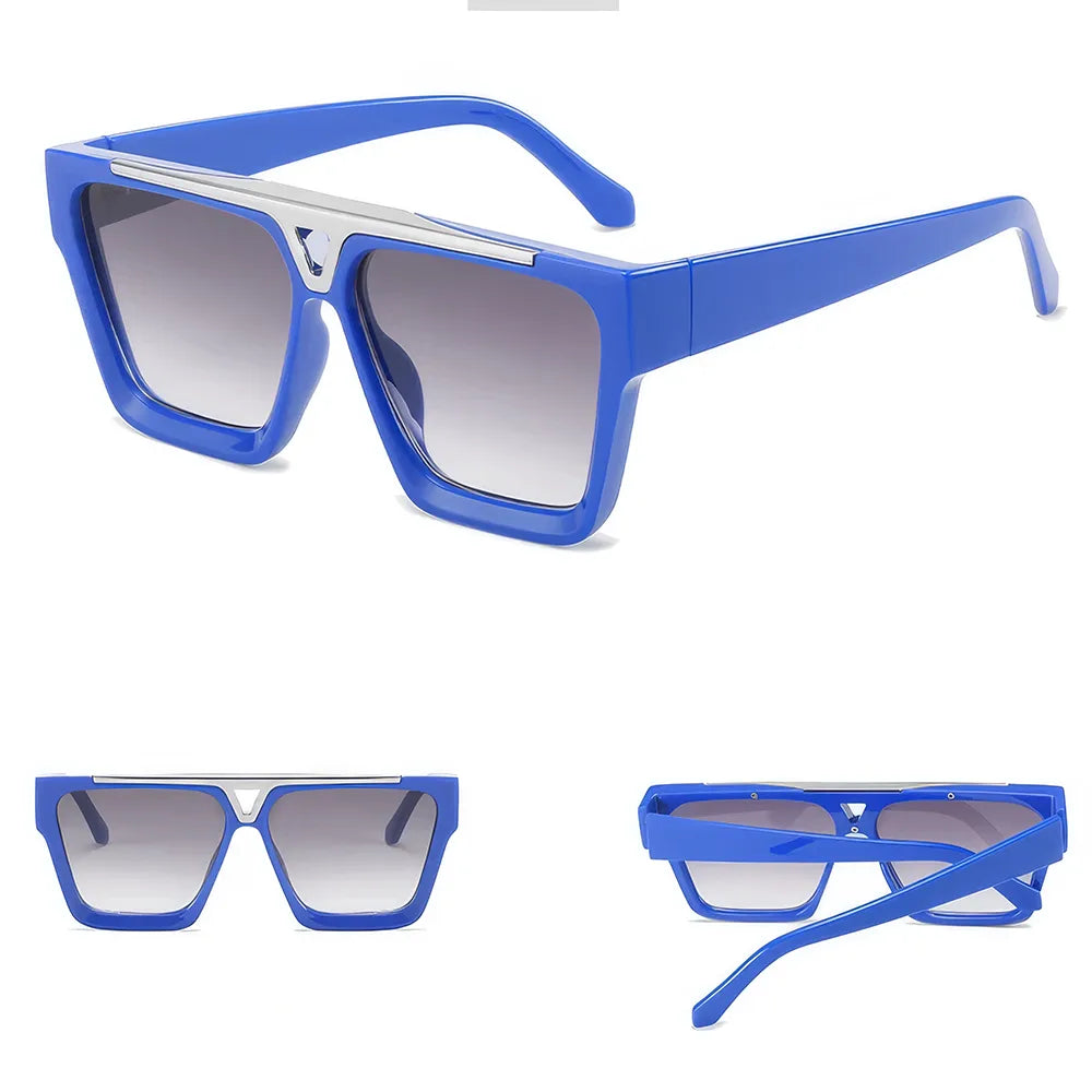 Gradient Lens Shield Sunglasses