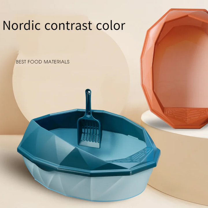 Colorful Diamond Small Cat Litter Box