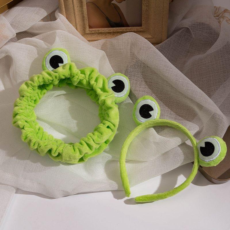 Funny Frog Elastic Headband | Cute Wide-brimmed Hairband for Women and Girls