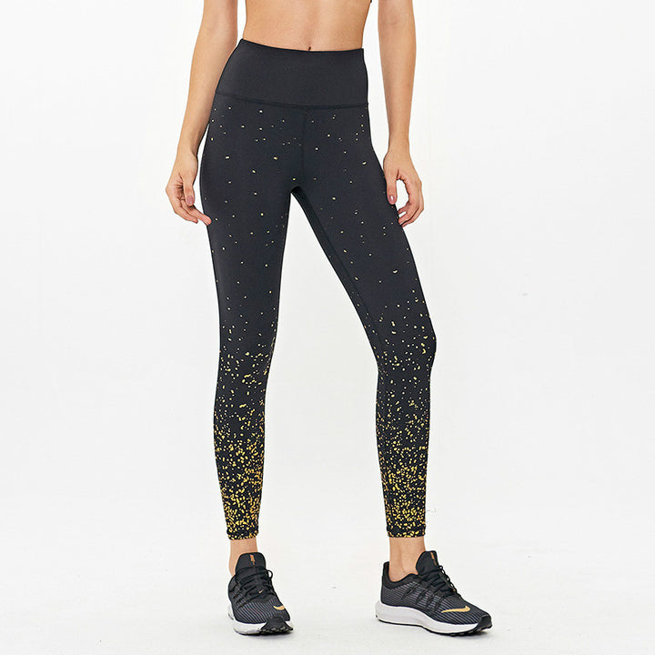 Star print yoga pants