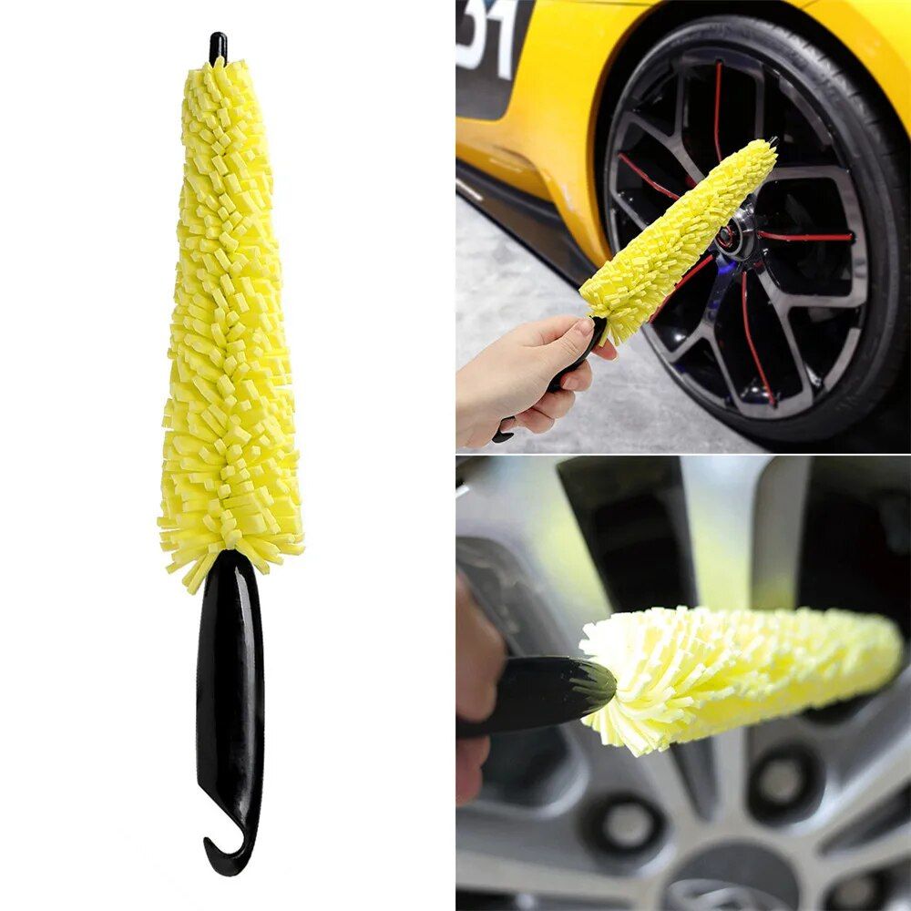 Compact Car Wheel Cleaner Brush