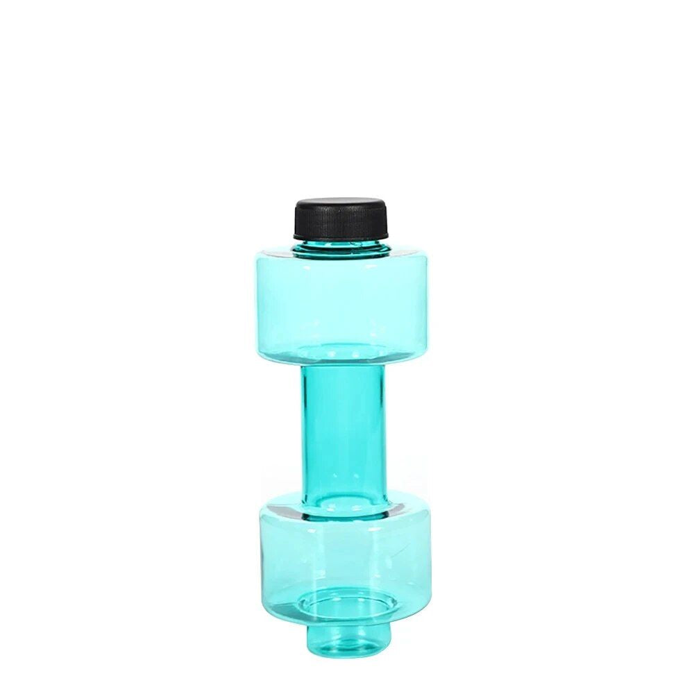 Multifunctional Dumbbell Shaped Water Bottle for Fitness Enthusiasts