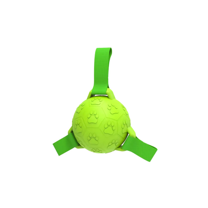 Interactive Dog Soccer Ball with Straps