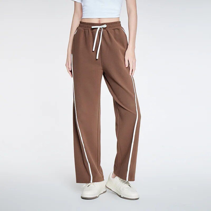 Women Casual Contrast Color Sweatpants