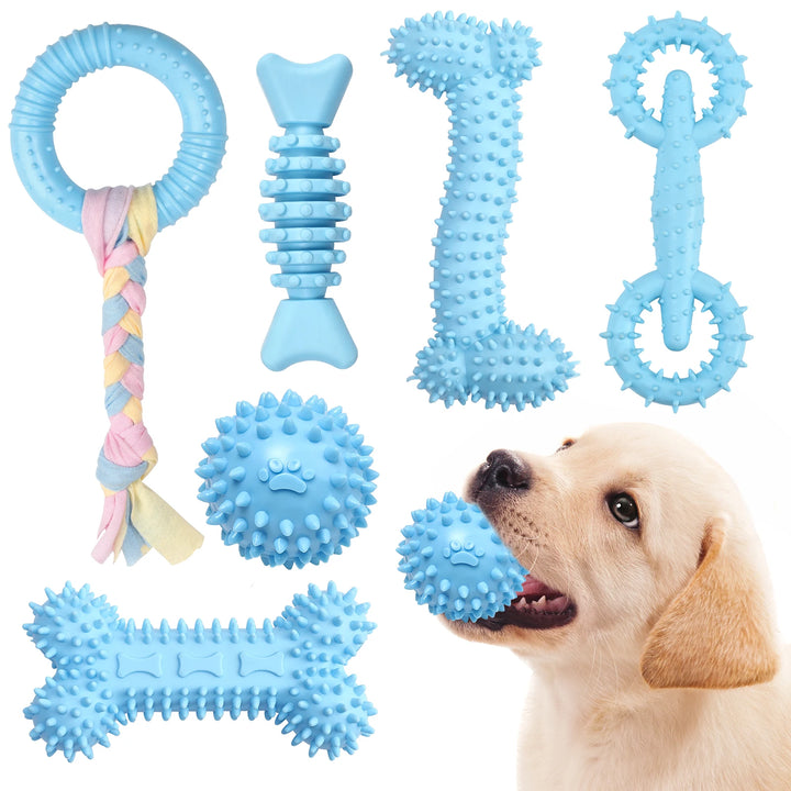 Interactive Dog Chew Toy Set for Cleaning Teeth