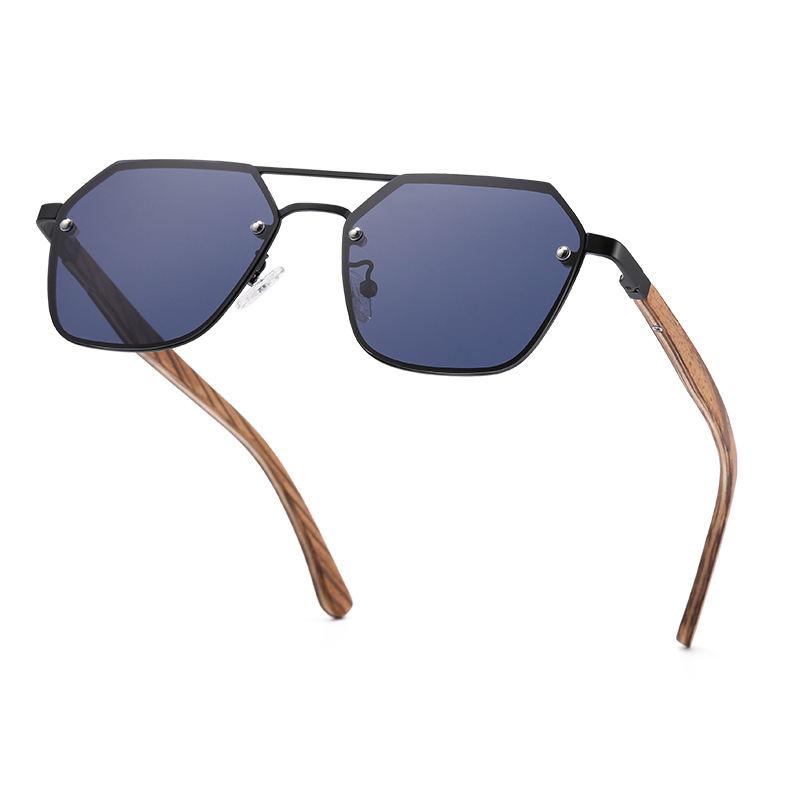 Polarized Wood Frame Sunglasses