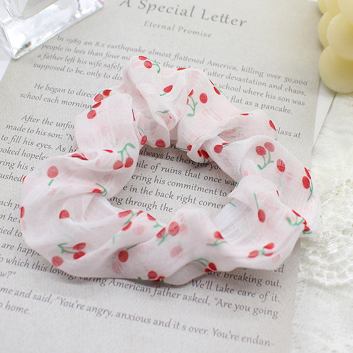 Korean Chic Handmade Embroidery Daisy Elastic Hair Bands