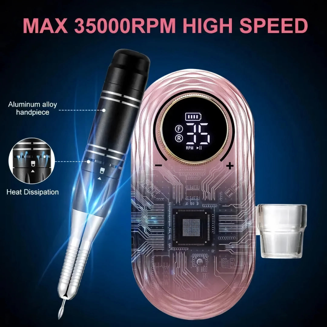 Rose Gold Rechargeable Nail Drill