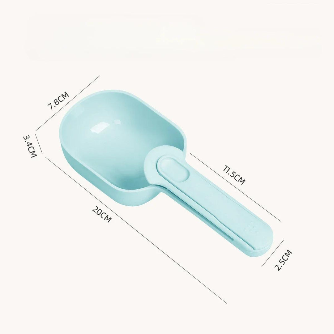 3-in-1 Multifunction Cat and Dog Food Scoop with Sealing Bag Clip