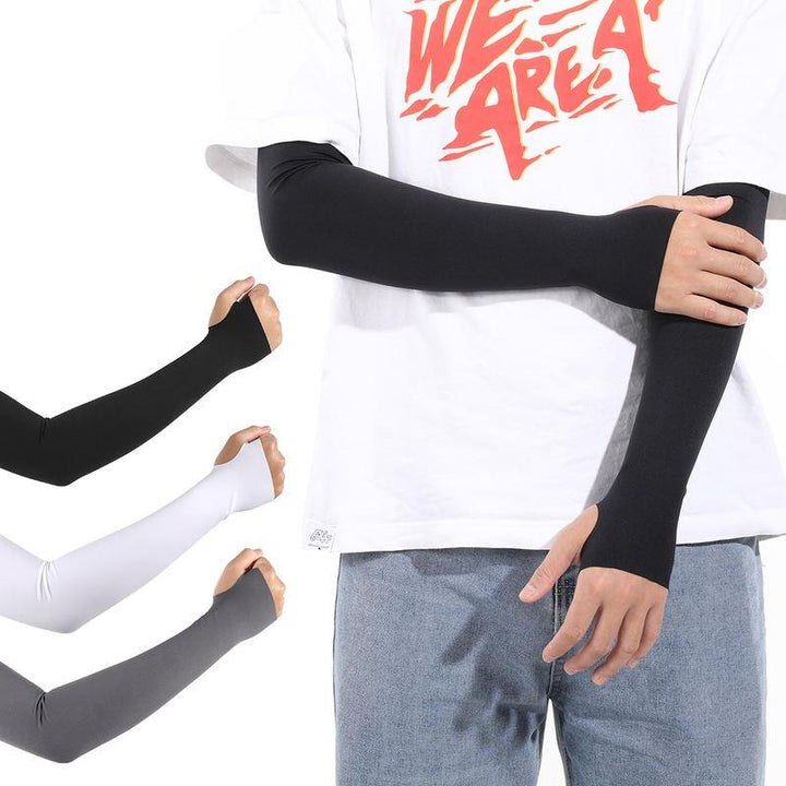 UV Protective Cooling Arm Sleeves with Finger Hole