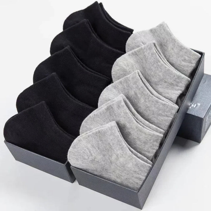 Breathable Ankle Socks - 5/10 Pairs Low-Cut Cotton Sport Socks