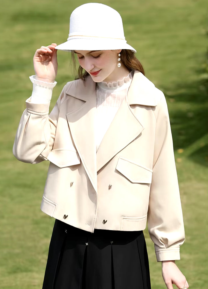 Chic Short England Style Trench Coat