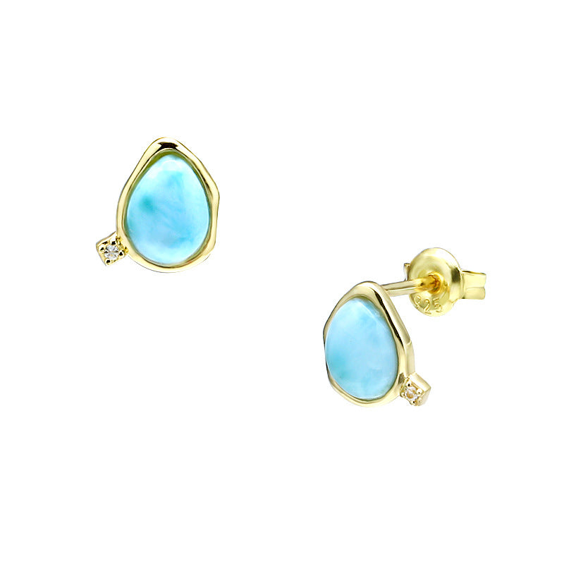 Natural Haiwen Stone Topaz Earrings