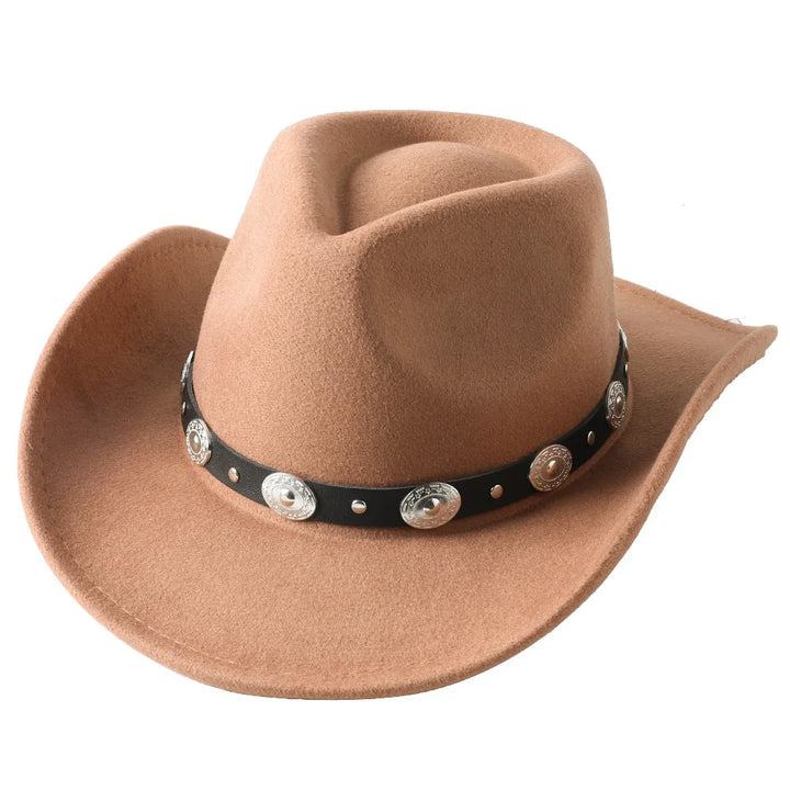 Thickened Unisex Cowboy Fedora Hat - Stylish Autumn & Winter Accessory