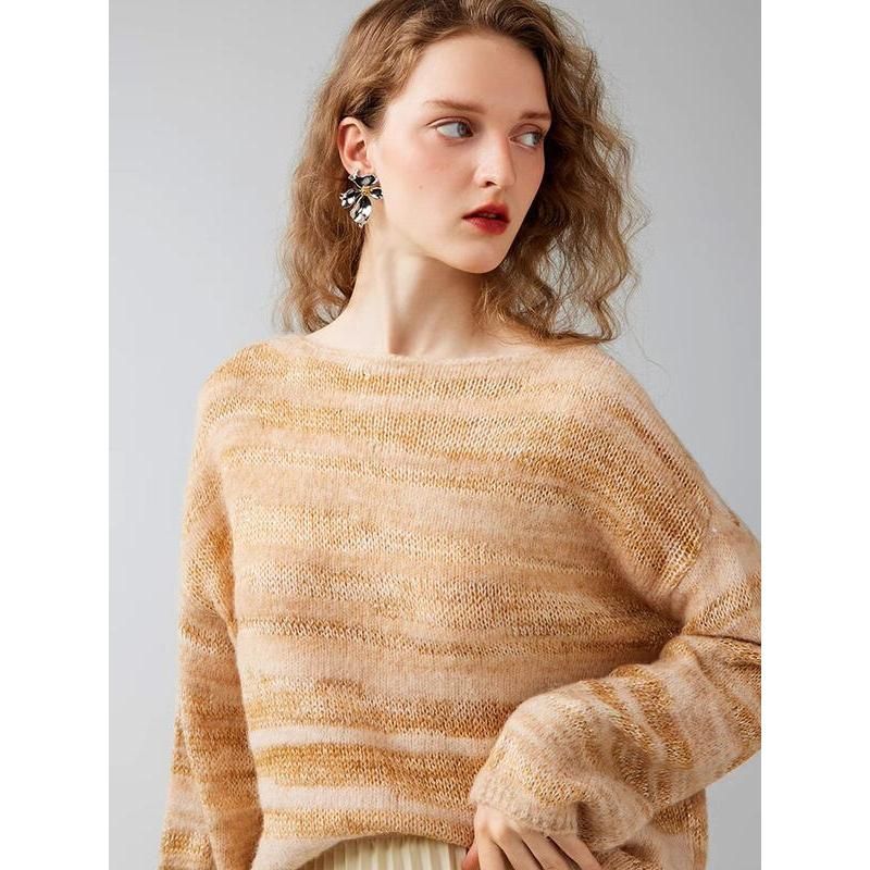 Women's Autumn/Winter Oversize Alpaca Wool Blend Pullover