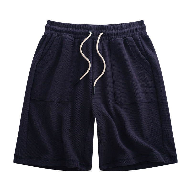 Simple Drawstring Waist Sports Shorts Men