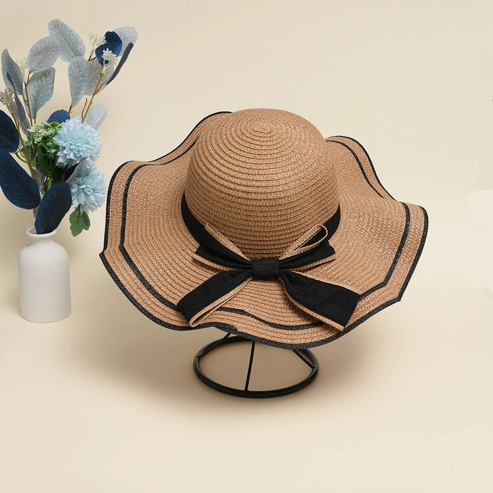 Bowknot Straw Sun Hat