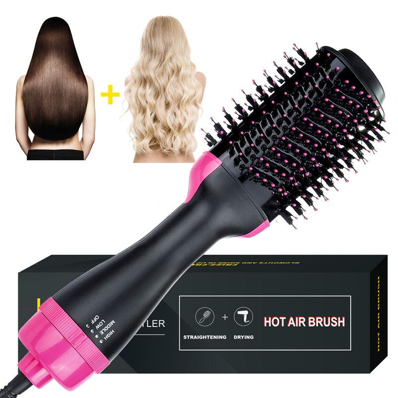 3-in-1 Hair Dryer Brush with Hot Air Comb for Drying, Straightening, and Styling