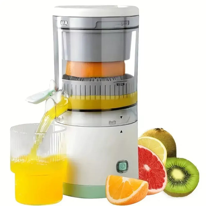 Compact USB Rechargeable Electric Juicer - Stainless Steel Blade, Multi-Fruit Capability, Easy Clean