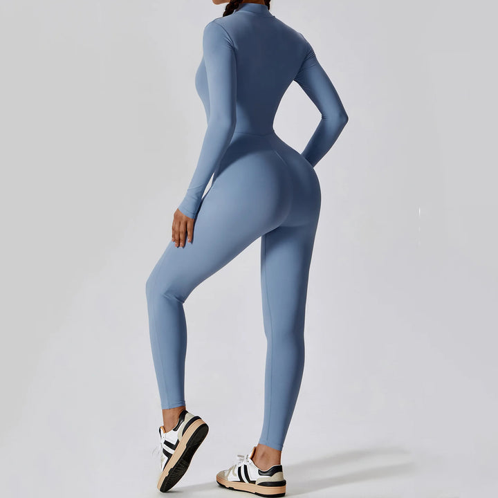 Women's Long-Sleeve Yoga Jumpsuit