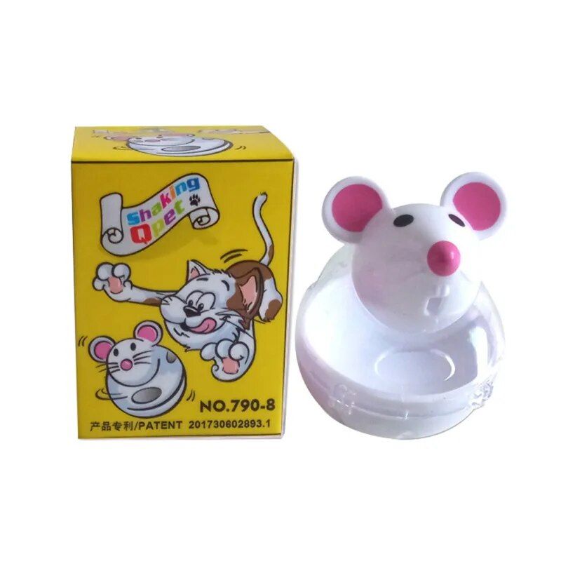 Interactive Mouse Tumbler Cat Feeder Toy