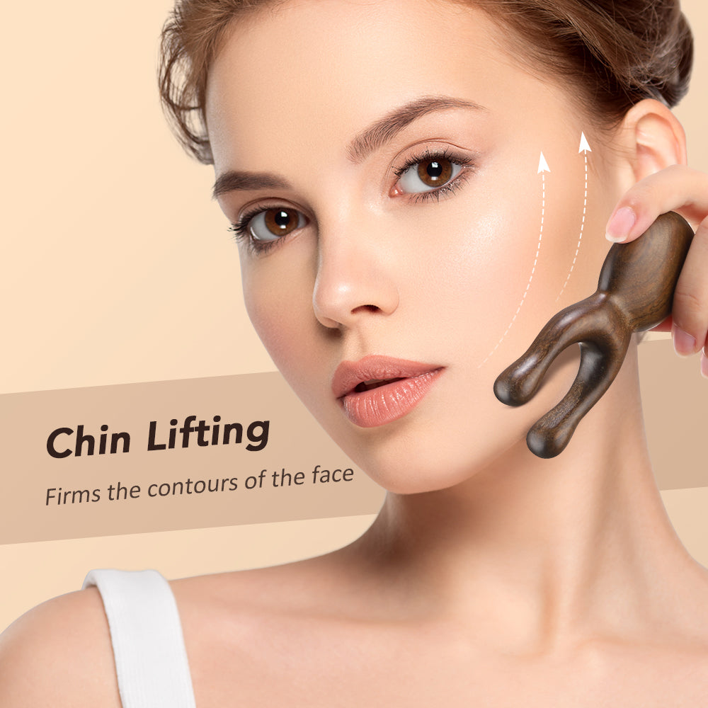 Sandalwood Facial Lifting and Meridian Gua Sha Massager