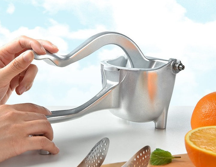 Portable Household Aluminum Alloy Manual Juicer Squeezer Fruit Tool