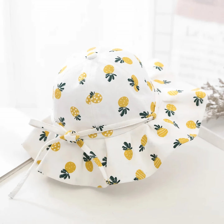 Cute Design Cotton Sun Protection Bucket Hats for Kids