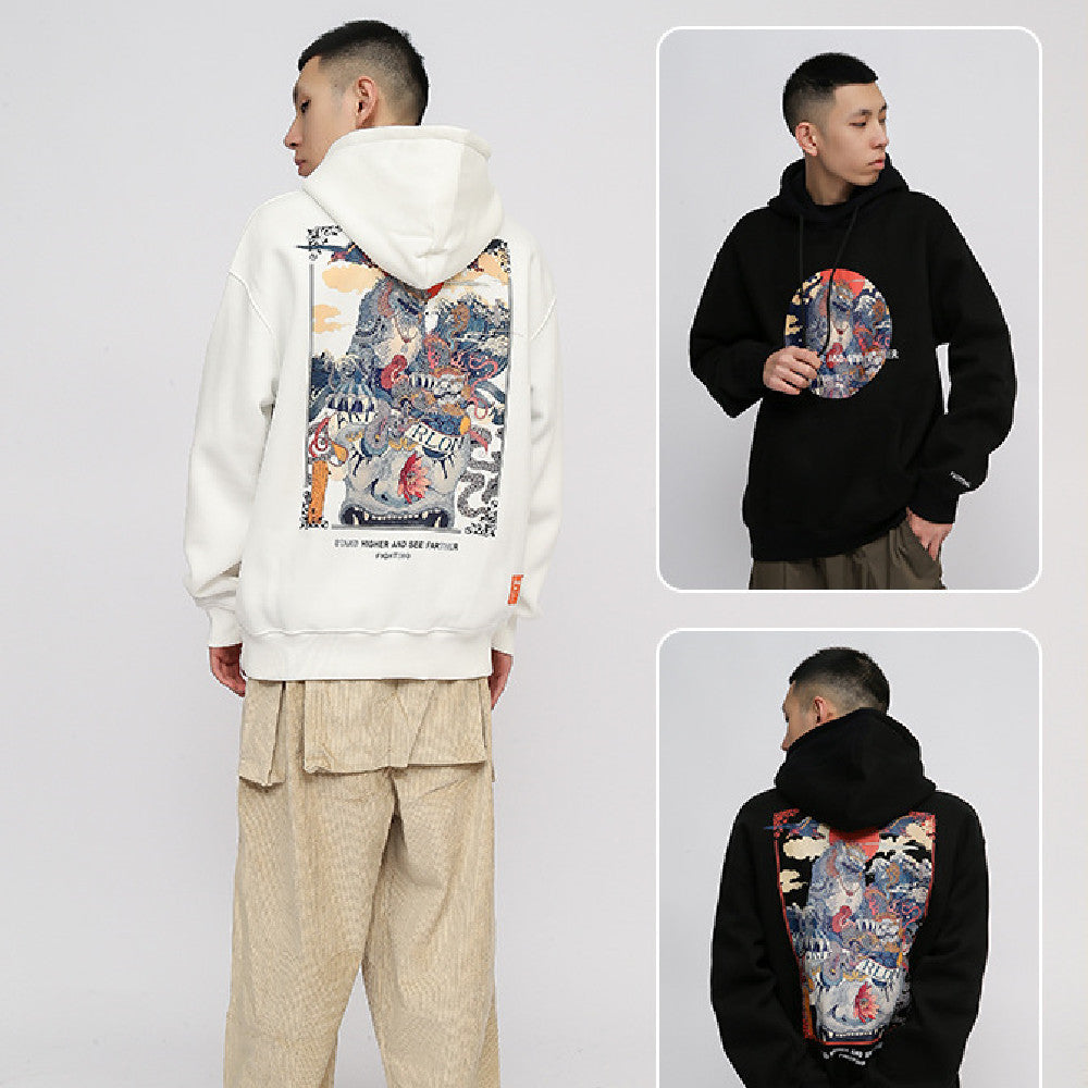 Fashion Sweater Men's KIRIN Printed Hoodie