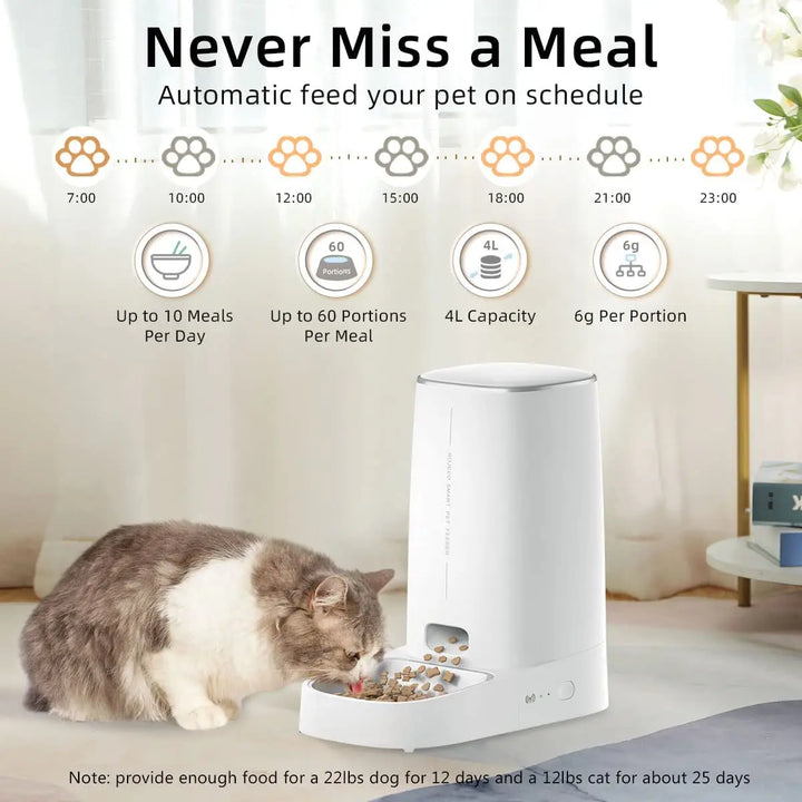 Smart Automatic Cat & Dog Feeder