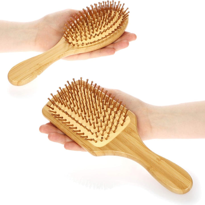 Wooden Bamboo Paddle Cushion Hair Brush