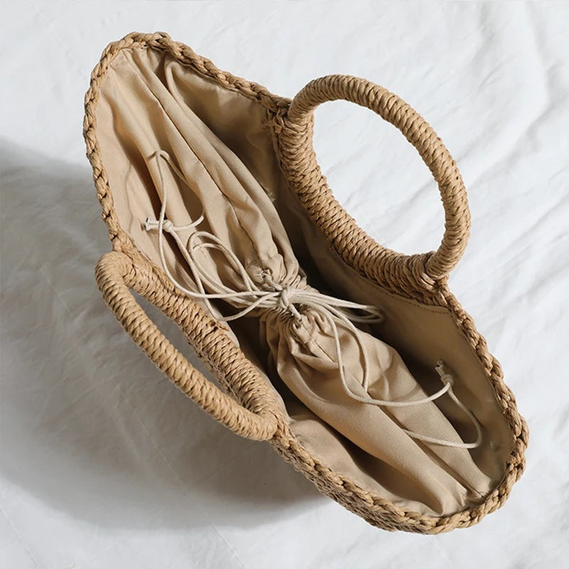 Chic Bohemian Straw Beach Bag for Women