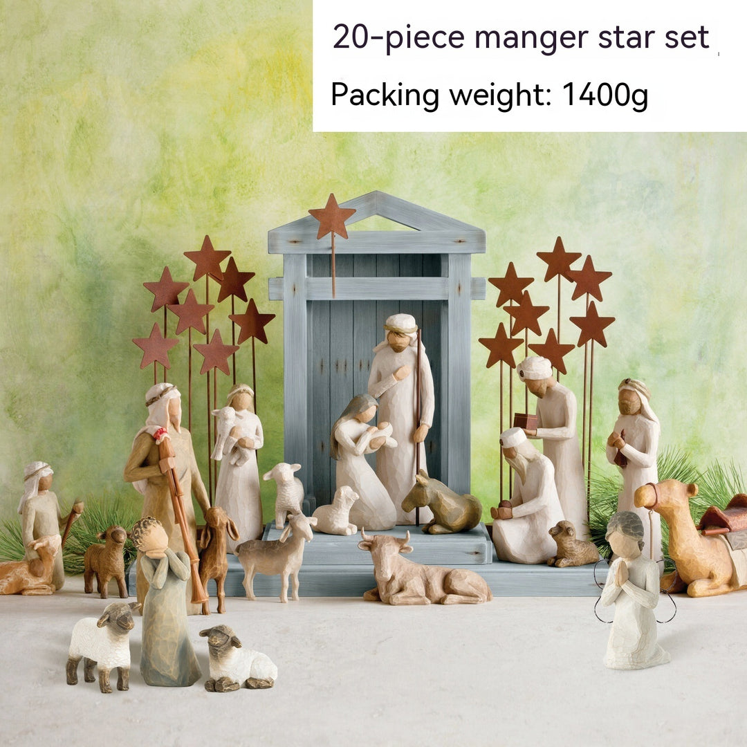 Nativity Series Manger Resin Crafts Kit