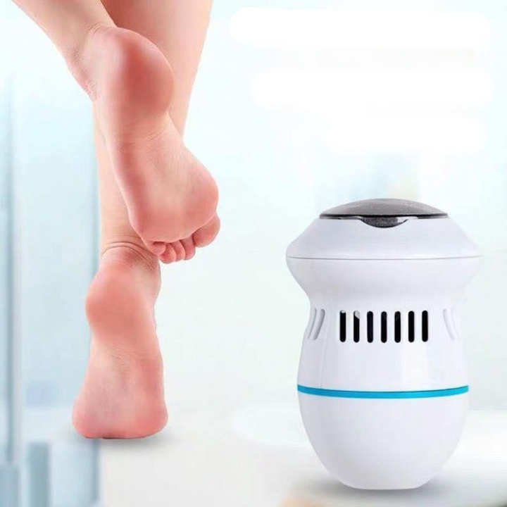 Rechargeable Electric Foot Grinder with Vacuum: USB, Dual-Speed, 6 Grinding Heads