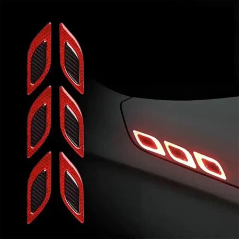 6-Piece High-Visibility Car Reflective Sticker Set