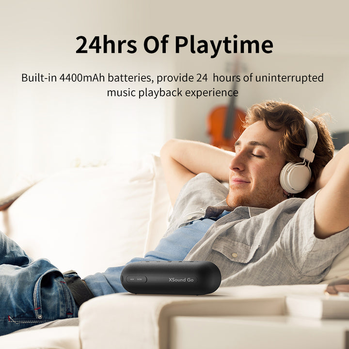 Portable Bluetooth Speaker with 24-Hour Playtime