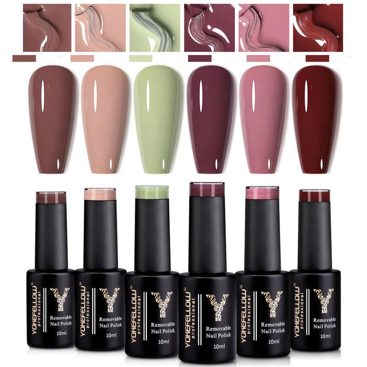 10ml Nude Color Gel Nail Polish Set - Autumn Collection