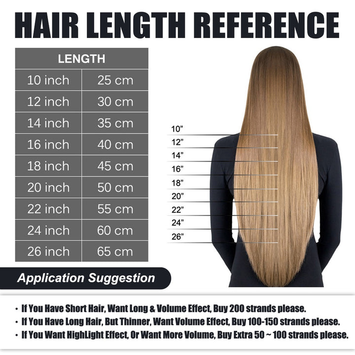 Premium U Tip Keratin Human Hair Extensions