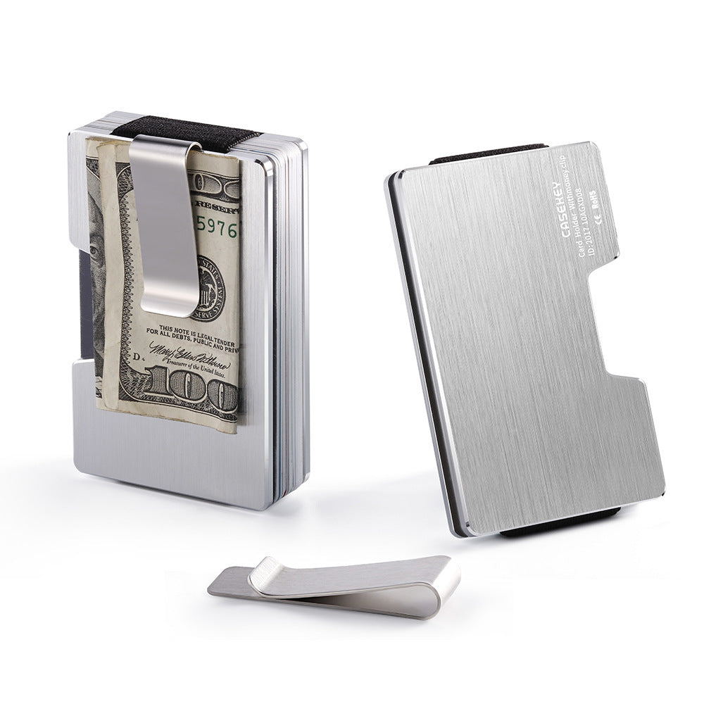 Fashion Bank Credit Card Holder Aluminum Delicate Metal Wallet