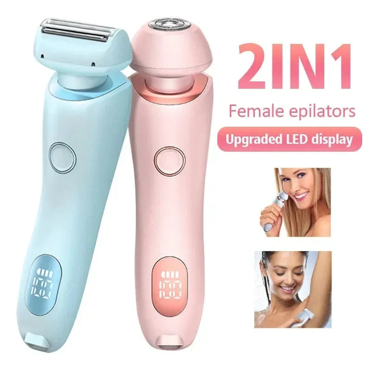 2-in-1 Rechargeable Hair Removal Epilator & Body Razor for Women