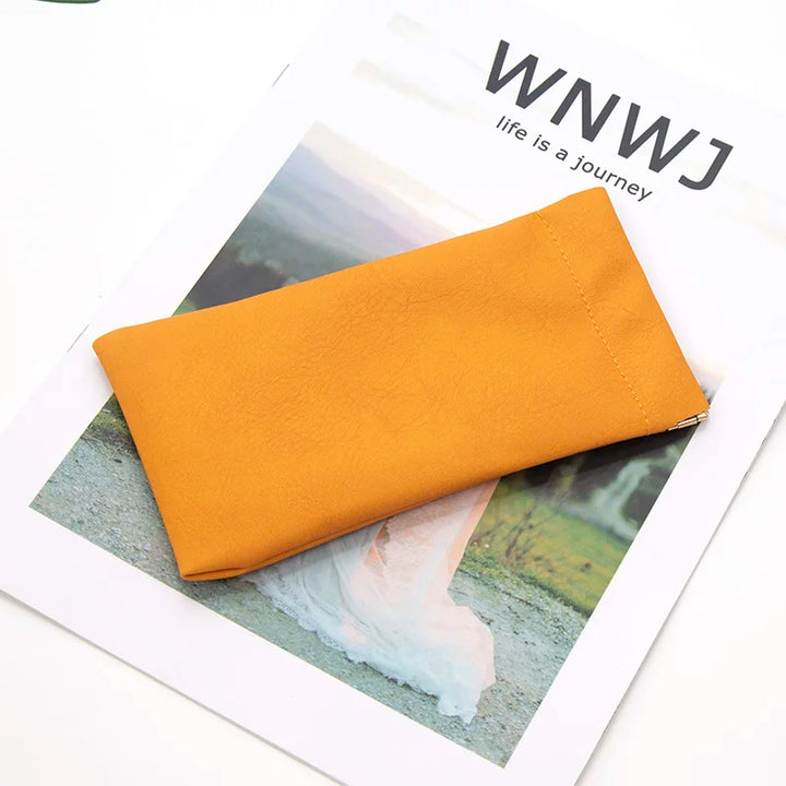 Multi-Color Soft PU Leather Glasses Pouch