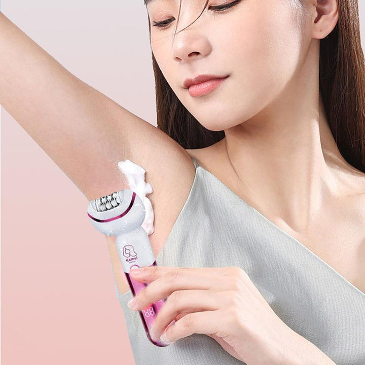 Kemei 5-IN-1 Rechargeable Hair Removal Epilator