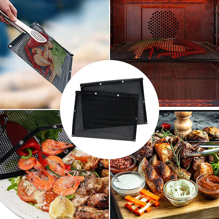 Mesh Grill Bags: Reusable Non-Stick BBQ Barbecue Bags